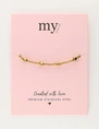 My Jewellery Bracelet gold beads hearts MJ11055