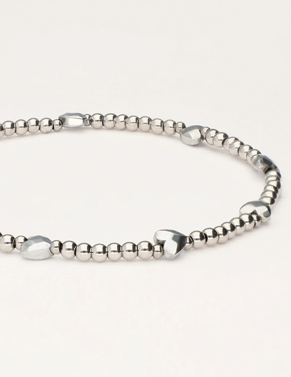 My Jewellery Bracelet gold beads hearts MJ11055