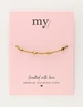 My Jewellery Bracelet gold beads hearts MJ11055