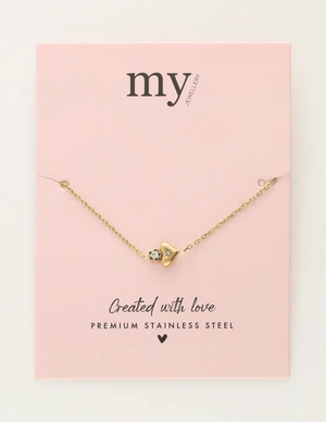 My Jewellery Bracelet heart flower strass MJ12063