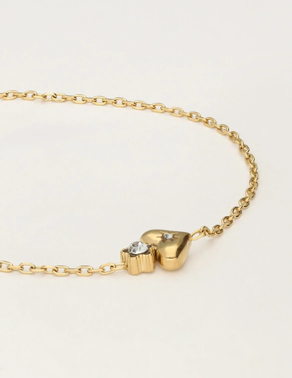My Jewellery Bracelet heart flower strass MJ12063