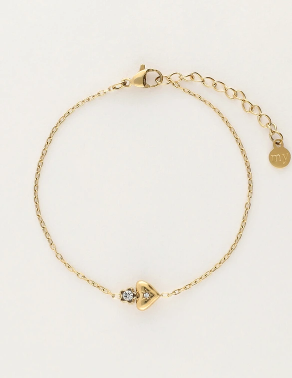 My Jewellery Bracelet heart flower strass MJ12063