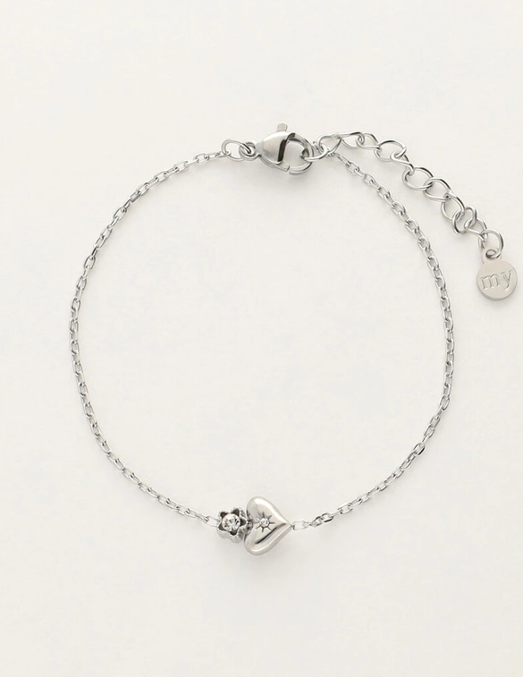 My Jewellery Bracelet heart flower strass MJ12063