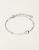 My Jewellery Bracelet heart tubes MJ12066
