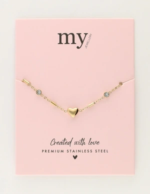 My Jewellery Bracelet heart tubes MJ12066