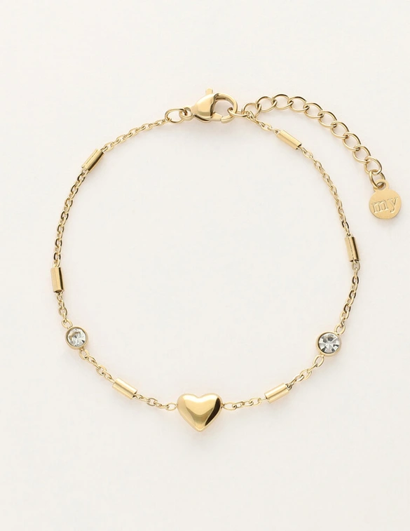 My Jewellery Bracelet heart tubes MJ12066