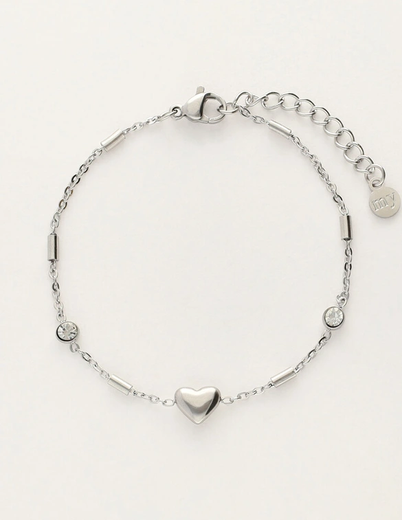 My Jewellery Bracelet heart tubes MJ12066