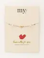 My Jewellery Bracelet hearts & pearls MJ10144