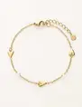 My Jewellery Bracelet hearts & pearls MJ10144