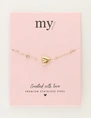 My Jewellery Bracelet horizontal heart strass MJ12072