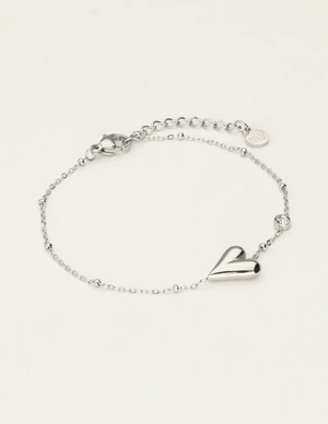 My Jewellery Bracelet horizontal heart strass MJ12072