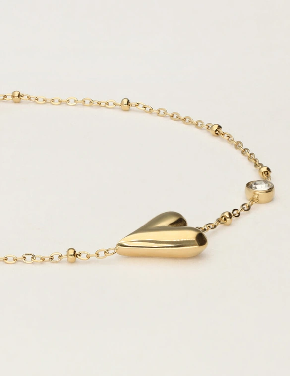 My Jewellery Bracelet horizontal heart strass MJ12072