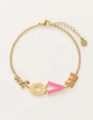My Jewellery Bracelet letters love pink MJ10191