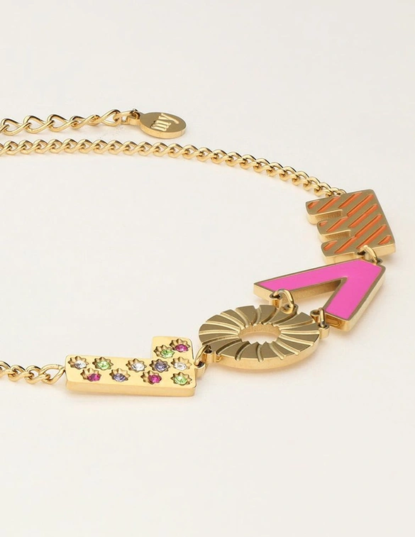 My Jewellery Bracelet letters love pink MJ10191