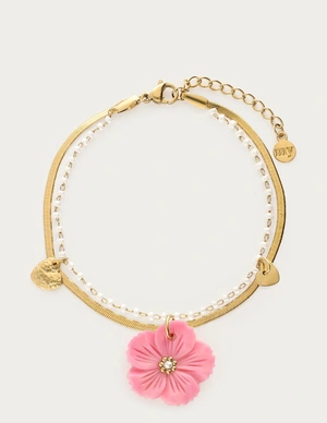 My Jewellery Bracelet pearl chain pink shell MJ13777