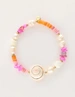 My Jewellery Bracelet pearl shells pink orange MJ10980