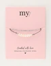 My Jewellery Bracelet pink cord pearls MJ11056