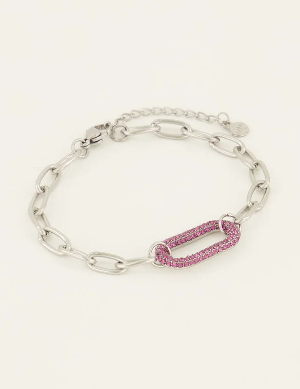 My Jewellery Bracelet pink stones MJ07562