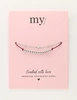 My Jewellery Bracelet purple cord dots star MJ11054