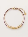 My Jewellery Bracelet purple cord dots star MJ11054