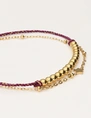 My Jewellery Bracelet purple cord dots star MJ11054