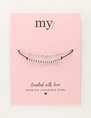 My Jewellery Bracelet purple cord dots star MJ11054