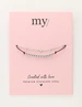My Jewellery Bracelet purple cord dots star MJ11054