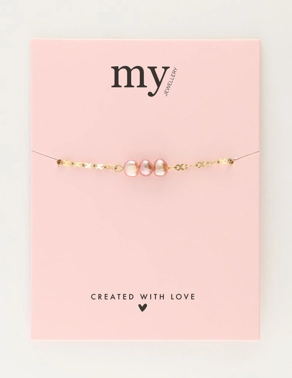 My Jewellery Bracelet purple pearls MJ09719