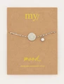 My Jewellery Bracelet round beige stone MJ05826