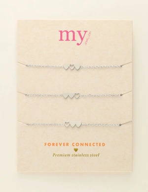 My Jewellery Bracelet set 3 hearts MJ09022