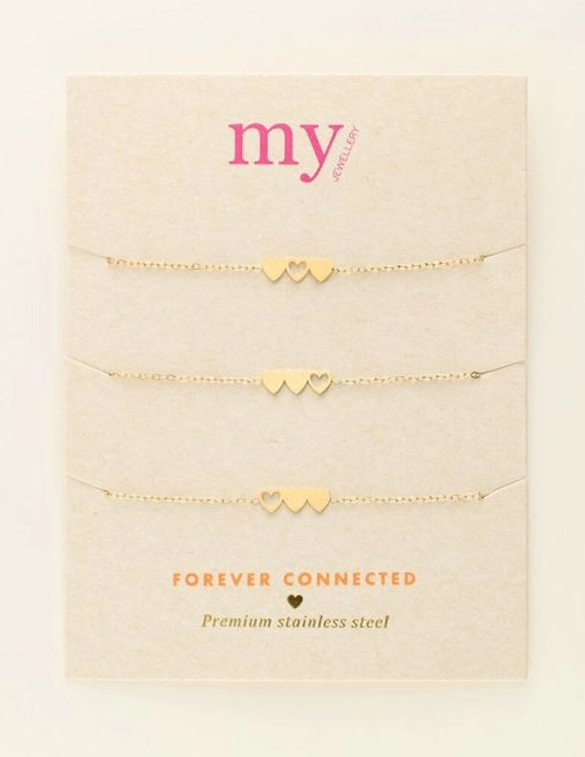 My Jewellery Bracelet set 3 hearts MJ09022