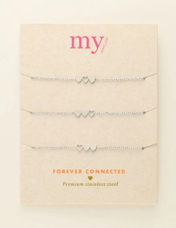 My Jewellery Bracelet set 3 hearts MJ09022