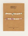 My Jewellery Bracelet Set Of 2 Pearls MJ06953