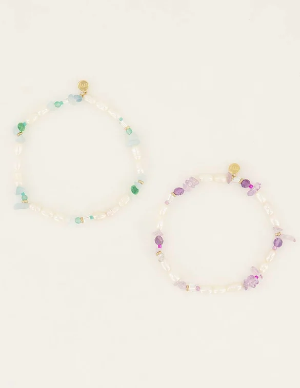 My Jewellery Bracelet Set Of 2 Pearls MJ06953