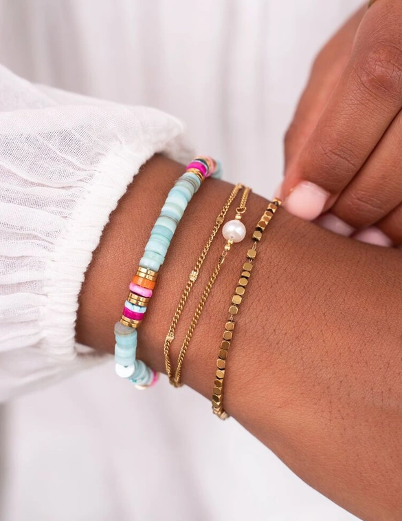 My Jewellery Bracelet square beads MJ11099