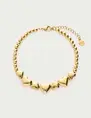 My Jewellery Bracelet steel beads hearts MJ13709