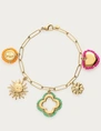 My Jewellery Bracelet stmt beaded charms clover MJ12618