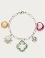 My Jewellery Bracelet stmt beaded charms clover MJ12618