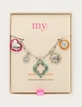 My Jewellery Bracelet stmt beaded charms clover MJ12618