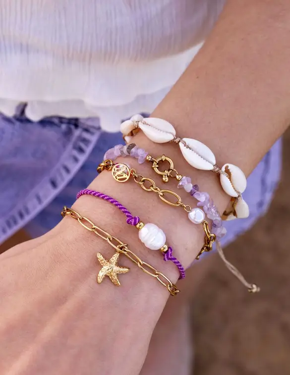 My Jewellery Bracelet stones lilac MJ09697