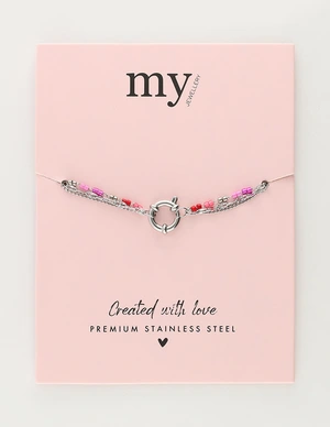 My Jewellery Bracelet triple miyuki pink MJ11633
