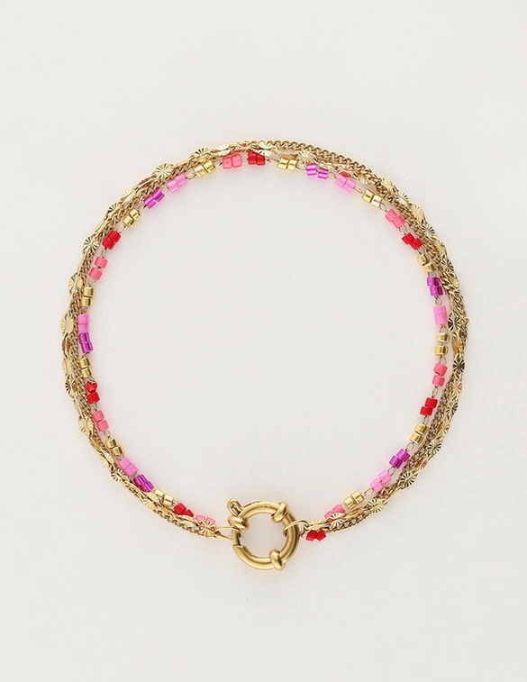 My Jewellery Bracelet triple miyuki pink MJ11633