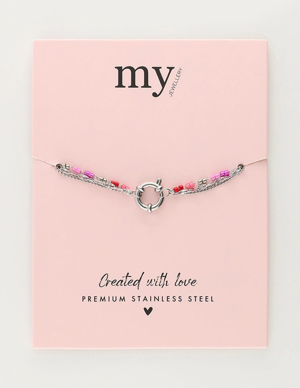 My Jewellery Bracelet triple miyuki pink MJ11633