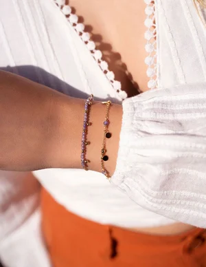 My Jewellery Bracelet Vintage Coins Purple MJ06970
