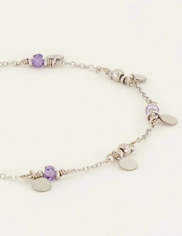 My Jewellery Bracelet Vintage Coins Purple MJ06970