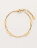 My Jewellery Bracelet with 2 chains and bar MJ11101
