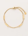 My Jewellery Bracelet with 2 chains and bar MJ11101