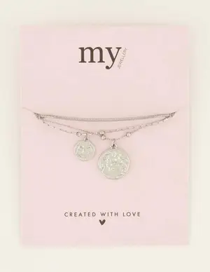 My Jewellery Bracelet with 3 layers and charms MJ08093