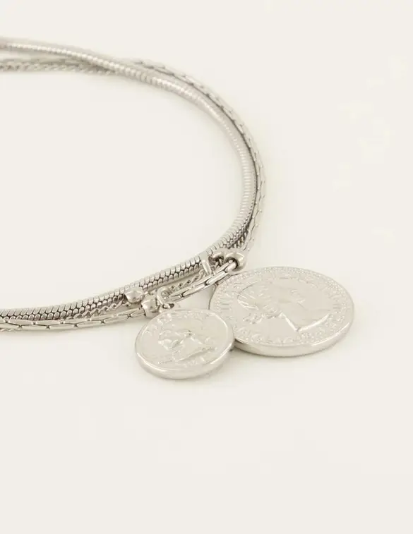 My Jewellery Bracelet with 3 layers and charms MJ08093