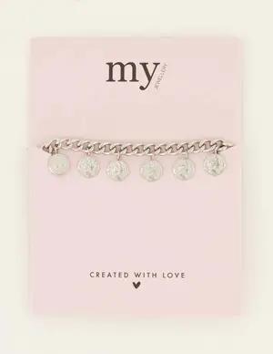 My Jewellery Bracelet with coin charms MJ08144